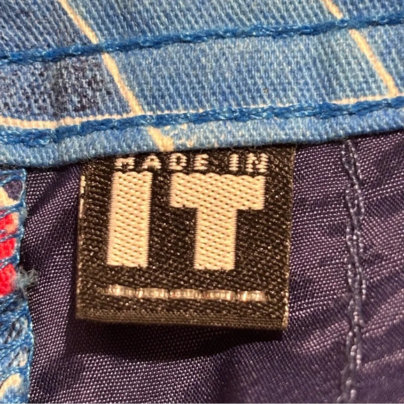 VERSACE Couture Jeans Sz 27 Vintage Geometric Print Pants Jeans  Style - Picture 12 of 13